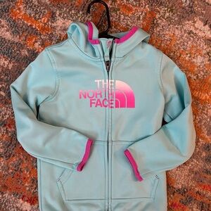 The North Face Aqua and Magenta Toddler Jacket